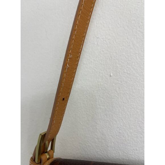 Fossil Mini Bag Shoulder Purse Brown Monogram Logo Y2K Casual - Picture 5 of 9